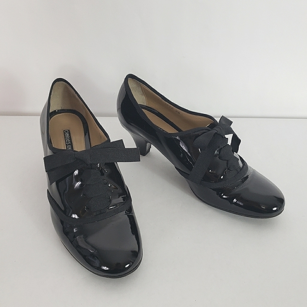 Elegant Black Patent Leather Heels